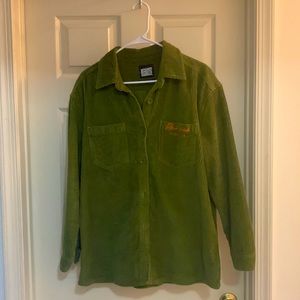 Green Corduroy Shacket